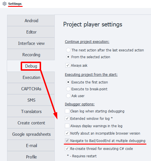 Multiple transitions to GoodEnd