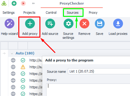 Quick start. Sources